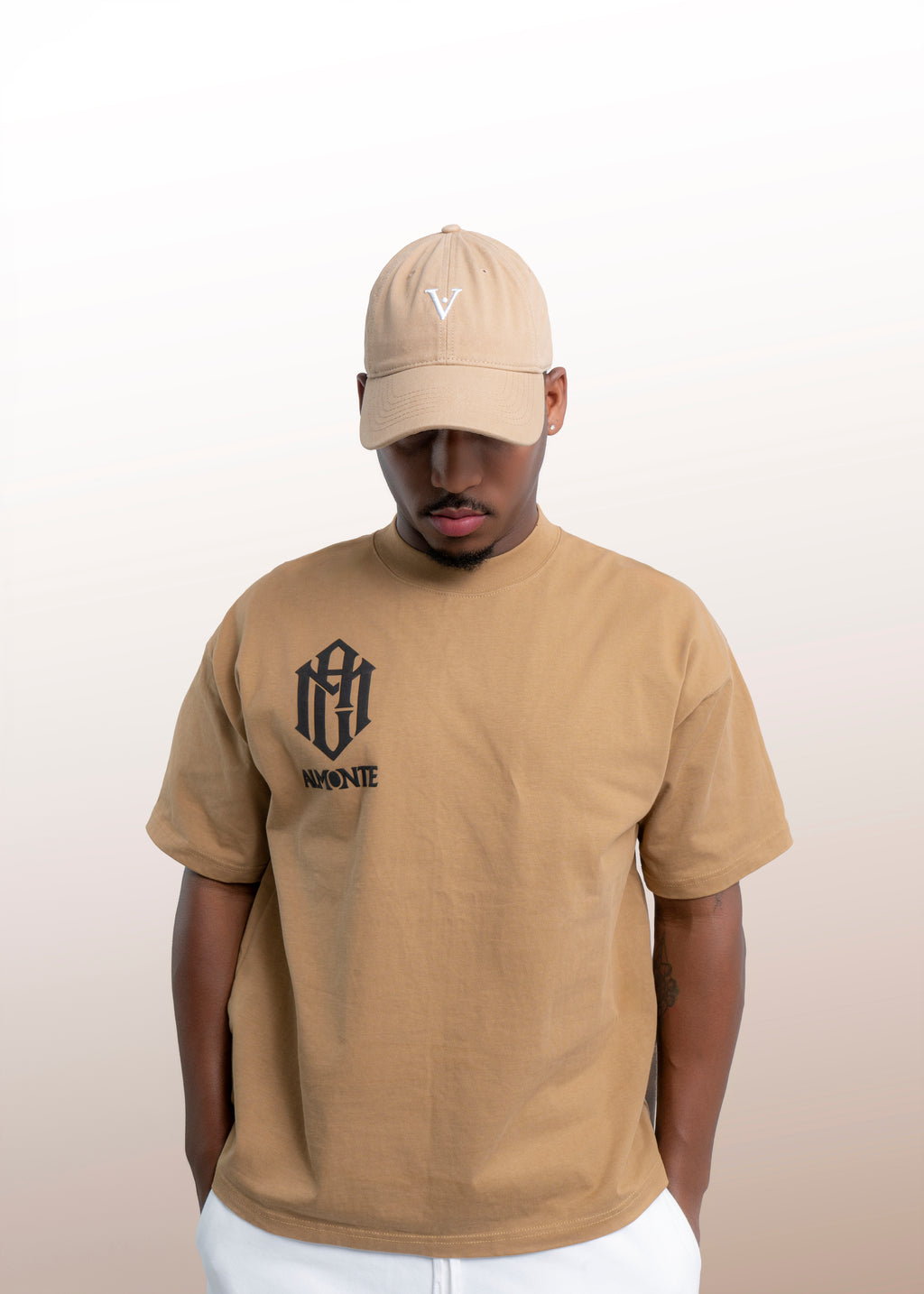 Oversized Essential Tee – Sand