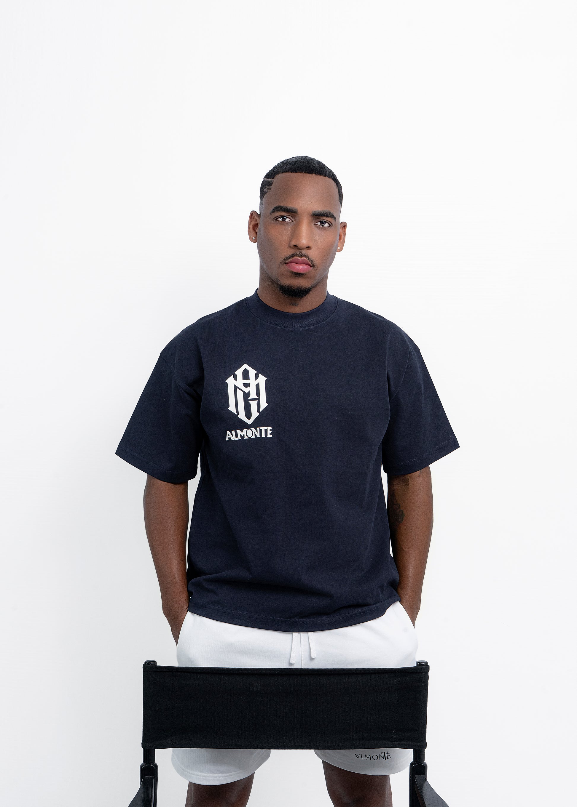 Oversized Essential Tee – Navy